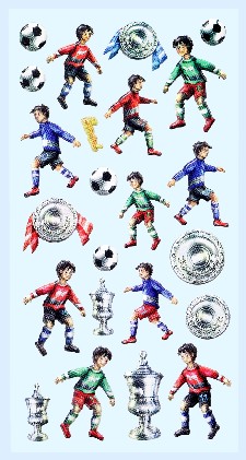 Softy Stickers bunt, Fußball Liga